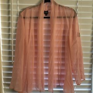 Eileen Fisher sheer silk cardigan